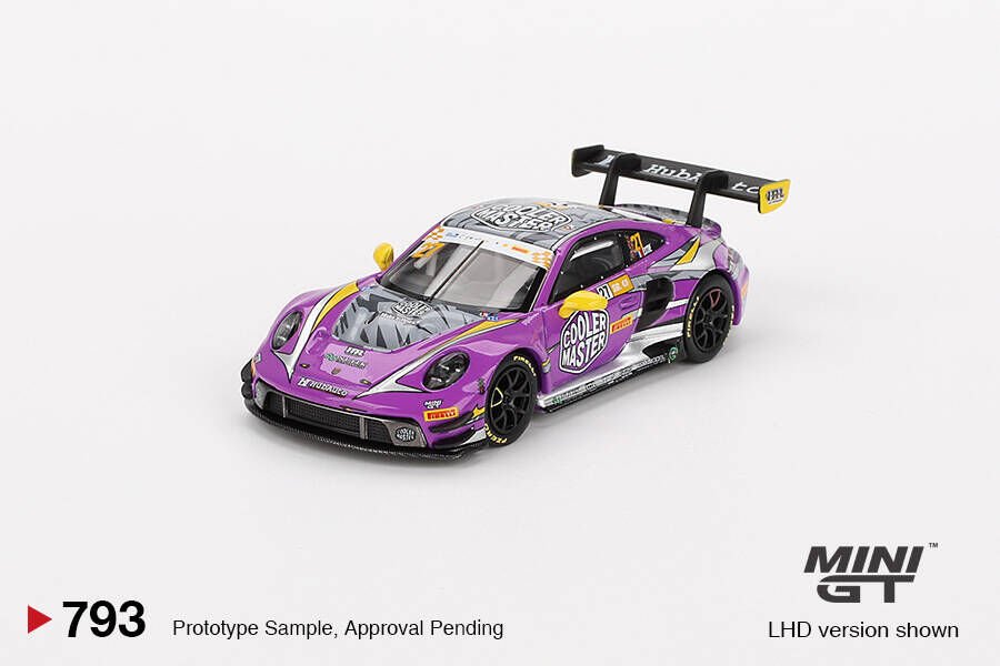 Mini GT 1/64 Porsche 911 GT3 R HubAuto Racing 2023 FIA GT World