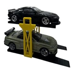 Diorama Lift otopark 1:64 - sarı
