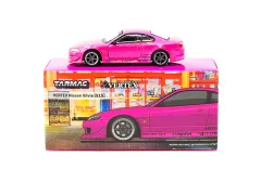 Tarmac Works 1/64 VERTEX Nissan Silvia S15 Pink Metallic - GLOBAL64 T64G-023-PI
