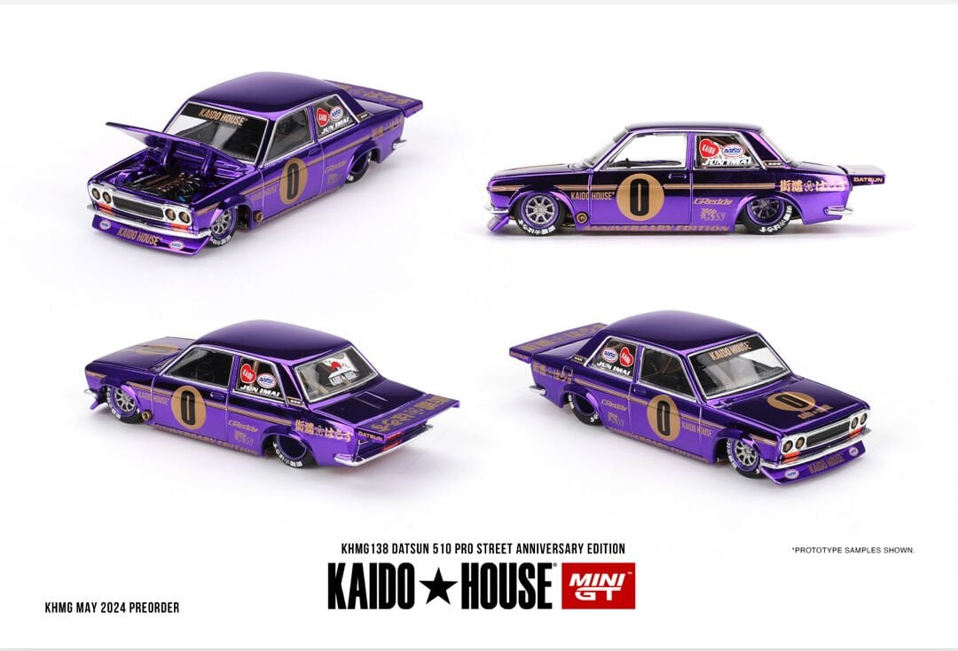Mini GT 1/64 Kaido House Datsun 510 Pro Street Anniversary Edition KHMG138