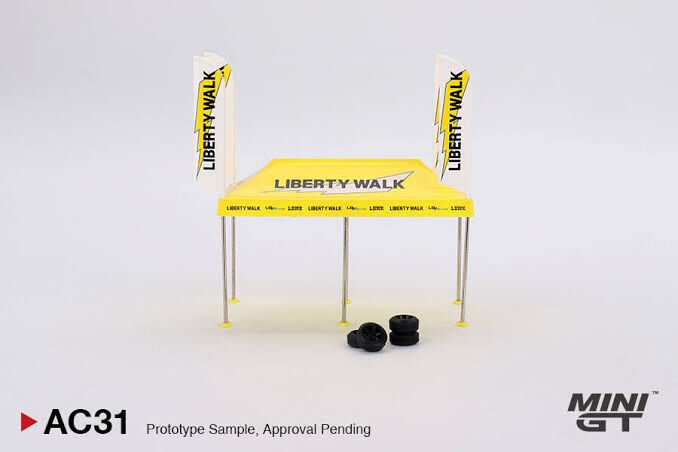 Mini GT 1/64 Paddock Service Tent Set - LB Racing MGTAC31