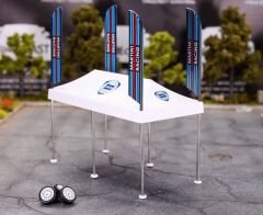 Mini GT Paddock Service Tent Set - Martini Racing MGTAC16