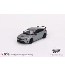 Mini GT 1/64 Honda Civic Type R Sonic Gray Pearl 2023 MGT00659