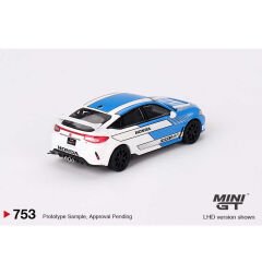 Mini GT 1/64 Honda Civic Type R 2023 Pace Car Blue MGT00753