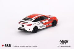 Mini GT 1/64 Honda Civic Type R #2 2023 Pace Car White MGT00721