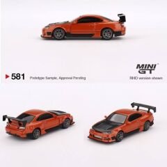Mini GT 1/64 Nissan Silvia S15 D-MAX Metallic Orange MGT00581