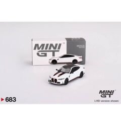Mini GT 1/64 BMW M4 CSL Alpine White MGT00683