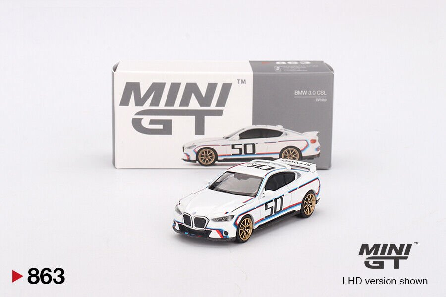 Mini GT 1/64 BMW 3.0 CSL White MGT00863