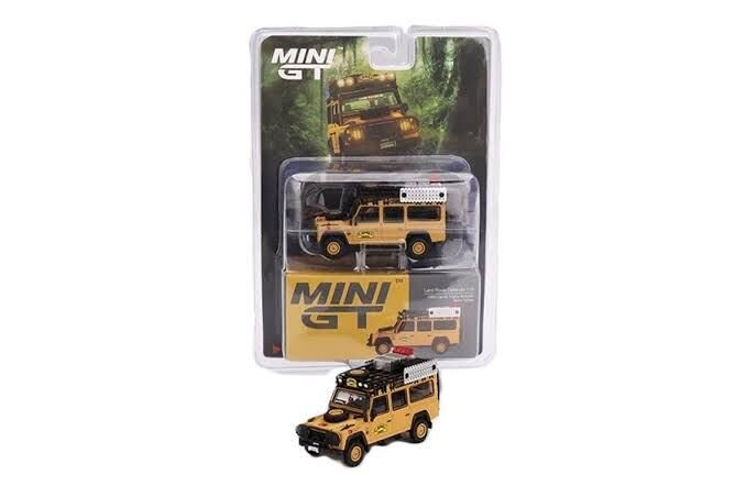 Mini GT 1/64 Land Rover Defender 110 1989 Camel Trophy Amazon Team Turkey Turkey Exclusive MGT00856 Blister Pack