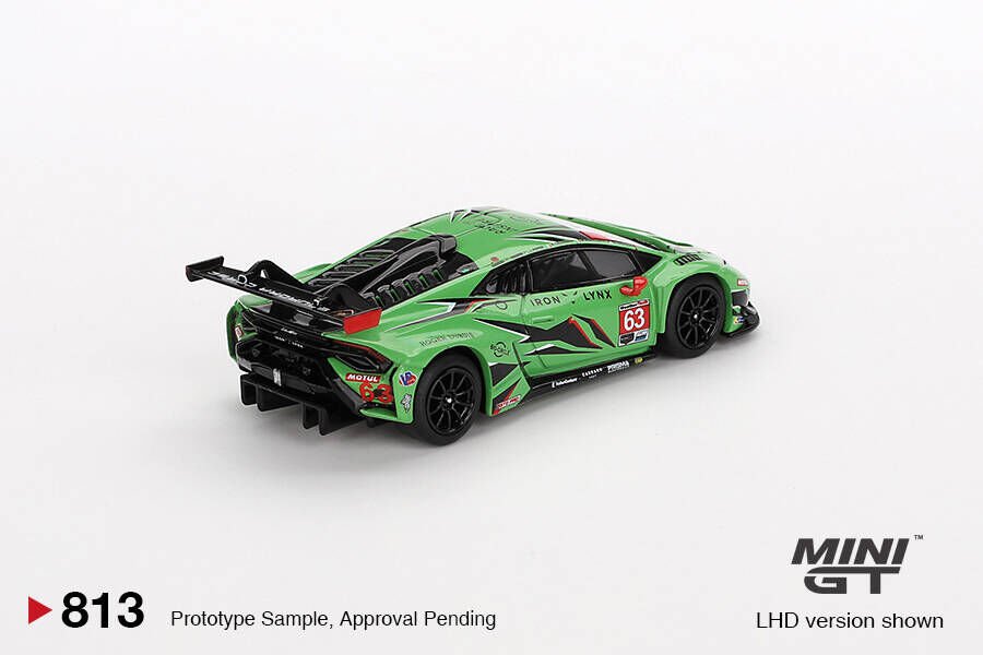 Mini GT 1/64 Lamborghini Huracán GT3 EVO2 Iron Lynx IMSA 2023 Daytona 24 Hrs. - Blister Paket MGT00813