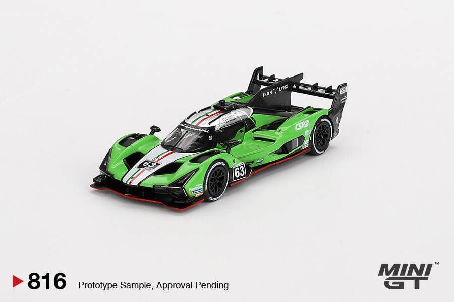 Mini GT 1/64 Lamborghini SC63 #63 Iron lynx 2024 IMSA Sebring 12 Hrs MGT00816