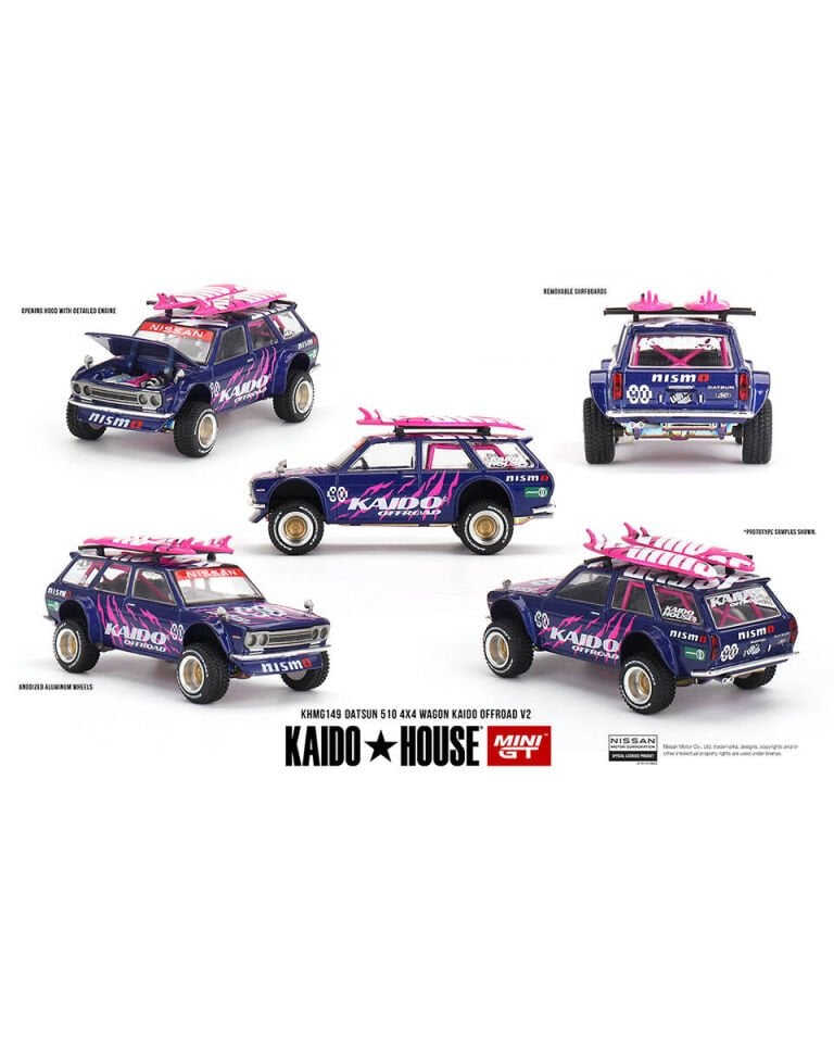 Mini GT 1/64 Datsun 510 4x4 Wagon Kaido Offroad V2 KHMG149