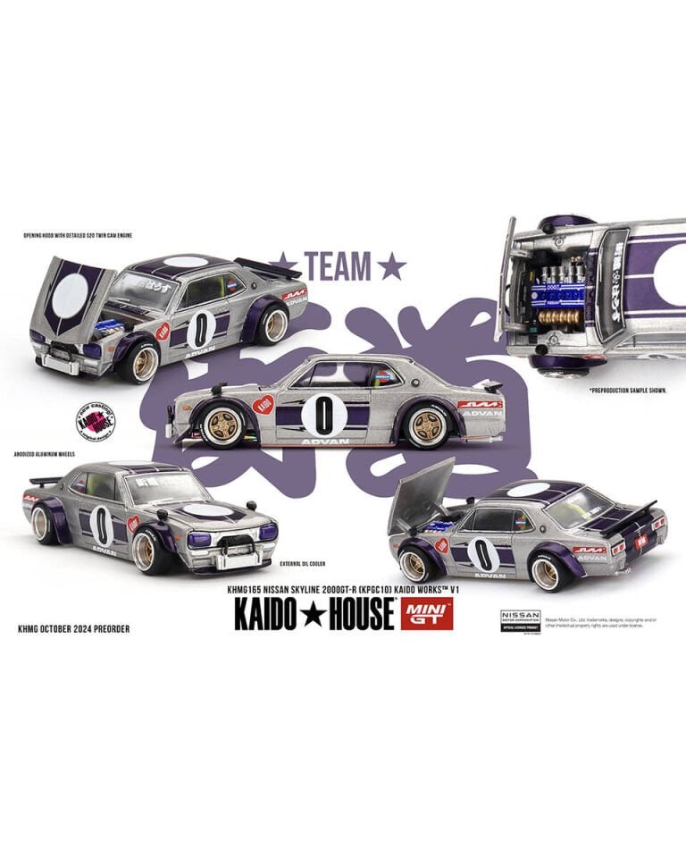 Mini GT 1/64 [KaidoHouse x MiniGT] Nissan Skyline 2000GT-R (KPGC10) Kaido Works V1 KHMG165