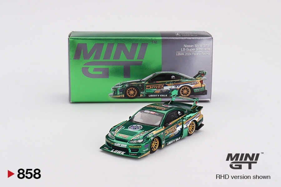 (ÖN SATIŞ) Mini GT 1/64 Nissan LB-Super Silhouette S15 SILVIA LBWK 2024 Fausto Racing MGT00858
