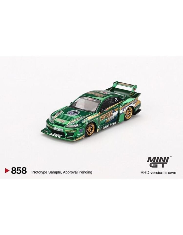 (ÖN SATIŞ) Mini GT 1/64 Nissan LB-Super Silhouette S15 SILVIA LBWK 2024 Fausto Racing MGT00858
