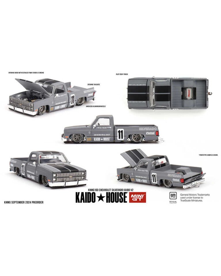 (ÖN SATIŞ) Mini GT 1/64 [KaidoHouse x MiniGT] Chevrolet Silverado KAIDO V2 KHMG160