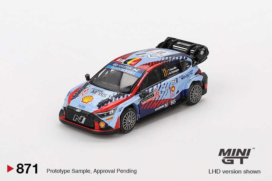 (ÖN SATIŞ) Mini GT 1/64 Hyundai i20 N Rally1 Hybrid 2024 Rallye Monte-Carlo Winner MGT00871