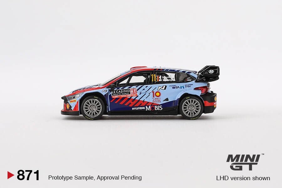 (ÖN SATIŞ) Mini GT 1/64 Hyundai i20 N Rally1 Hybrid 2024 Rallye Monte-Carlo Winner MGT00871