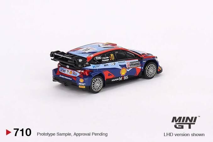 (ÖN SATIŞ) Mini GT 1/64 Hyundai i20 N Rally1 Hybrid 2024 Rallye Monte-Carlo Winner MGT00871