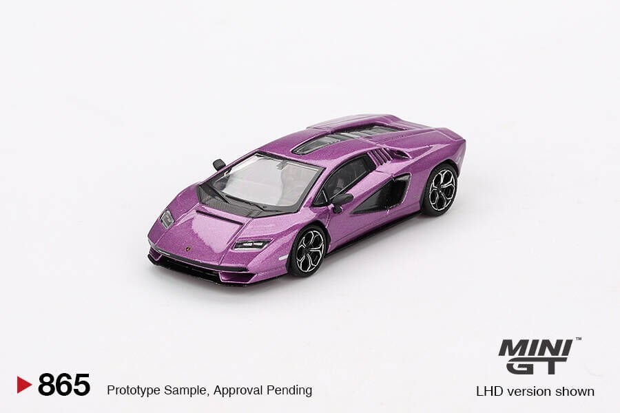 (ÖN SATIŞ) Mini GT 1/64 Lamborghini Countach LPI 800-4 Viola 30th MGT00865
