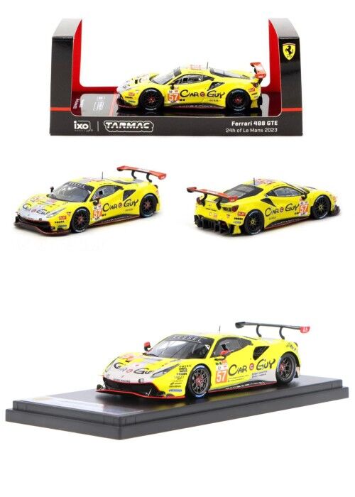 Tarmac Works 1/64 Ferrari 488 GTE 24h of Le Mans 2023 #57 - HOBBY64 T64-071-23LM57