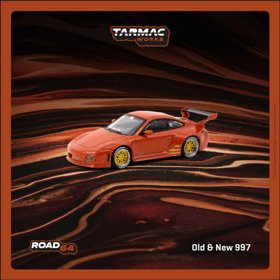 Tarmac Works 1/64 Old & New 997 Red Metallic - ROAD64 T64R-TL053-REM
