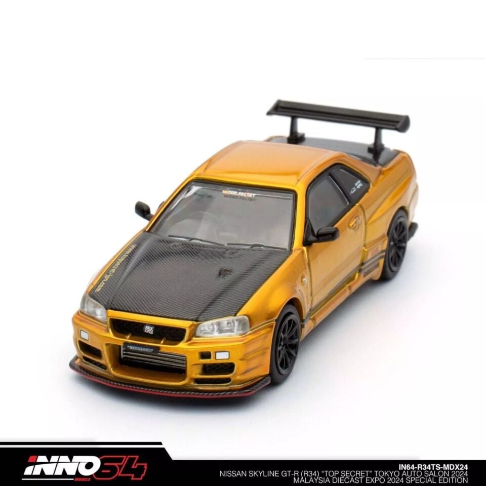 Inno 1/64 NISSAN SKYLINE GT-R (R34) ''TOP SECRET'' Tokyo Auto Salon 2024