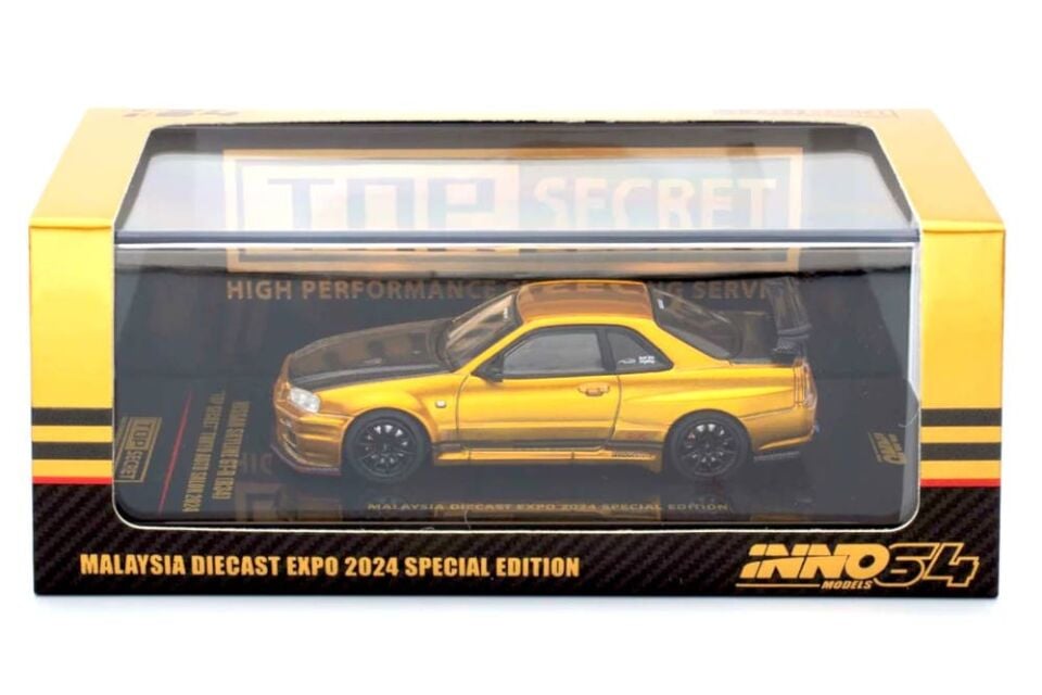 Inno 1/64 NISSAN SKYLINE GT-R (R34) ''TOP SECRET'' Tokyo Auto Salon 2024