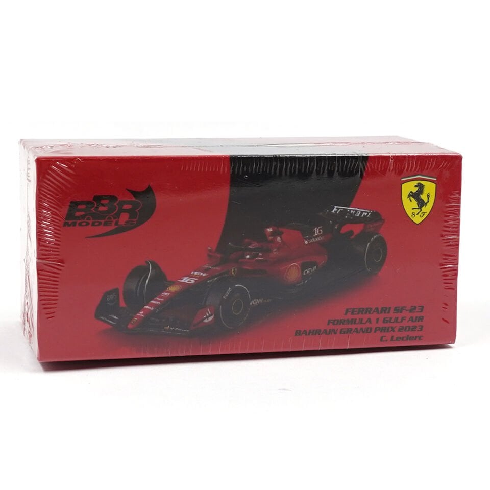 Mini GT 1/64 BBR: 1/64 Ferrari SF-23 Bahrain GP 2023 #16 C. Leclerc BBRFER64014