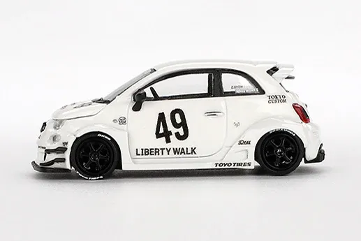 Mini GT 1/64 LB-WORKS x Abas Works ABARTH 595 Gara White MGT00809