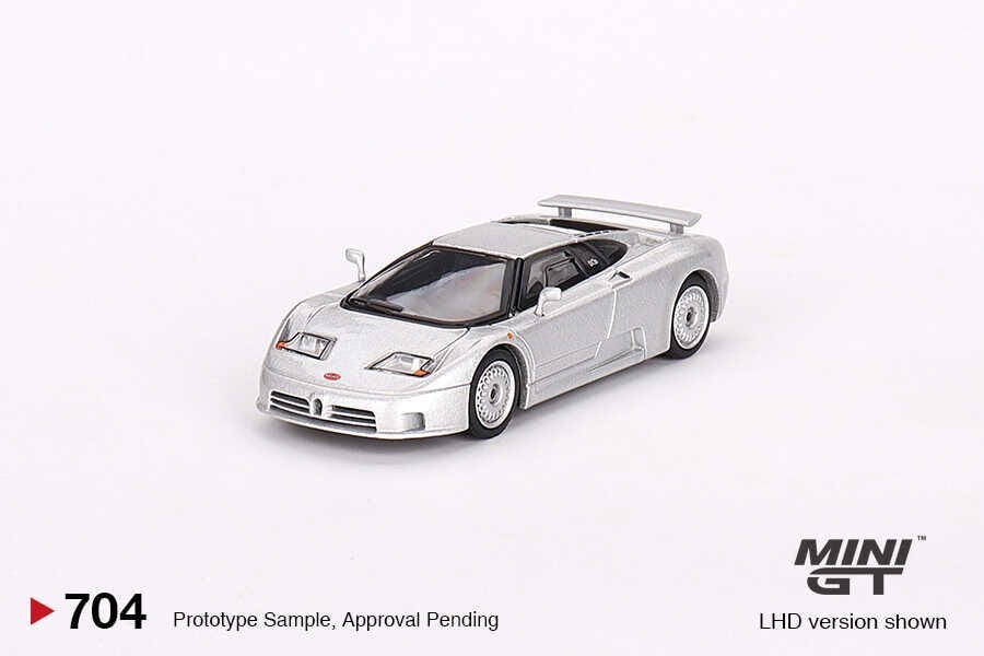Mini GT 1/64 Bugatti EB110 GT Grigio Chiaro MGT00704