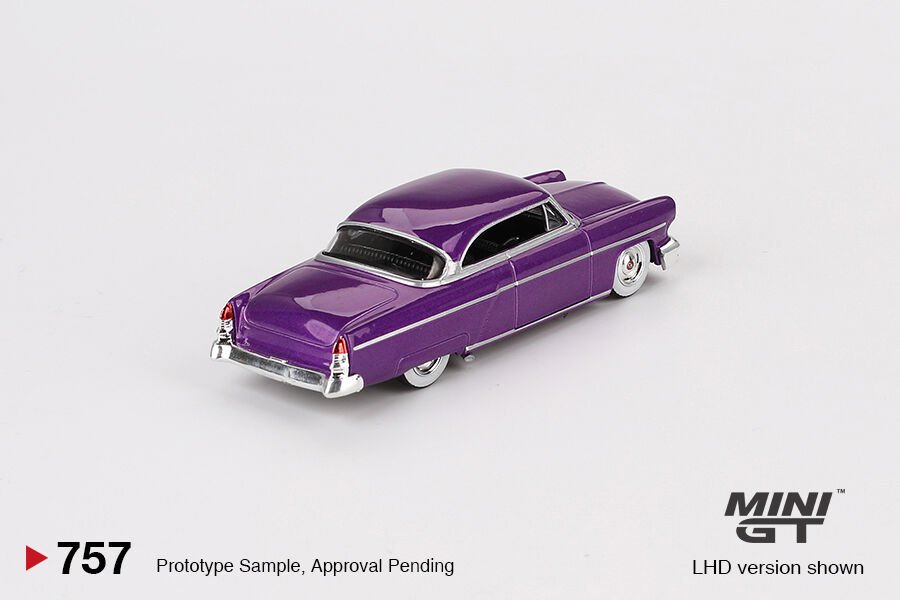 Mini GT 1/64 Lincoln Capri Hot Rod 1954 Purple Metallic MGT00757
