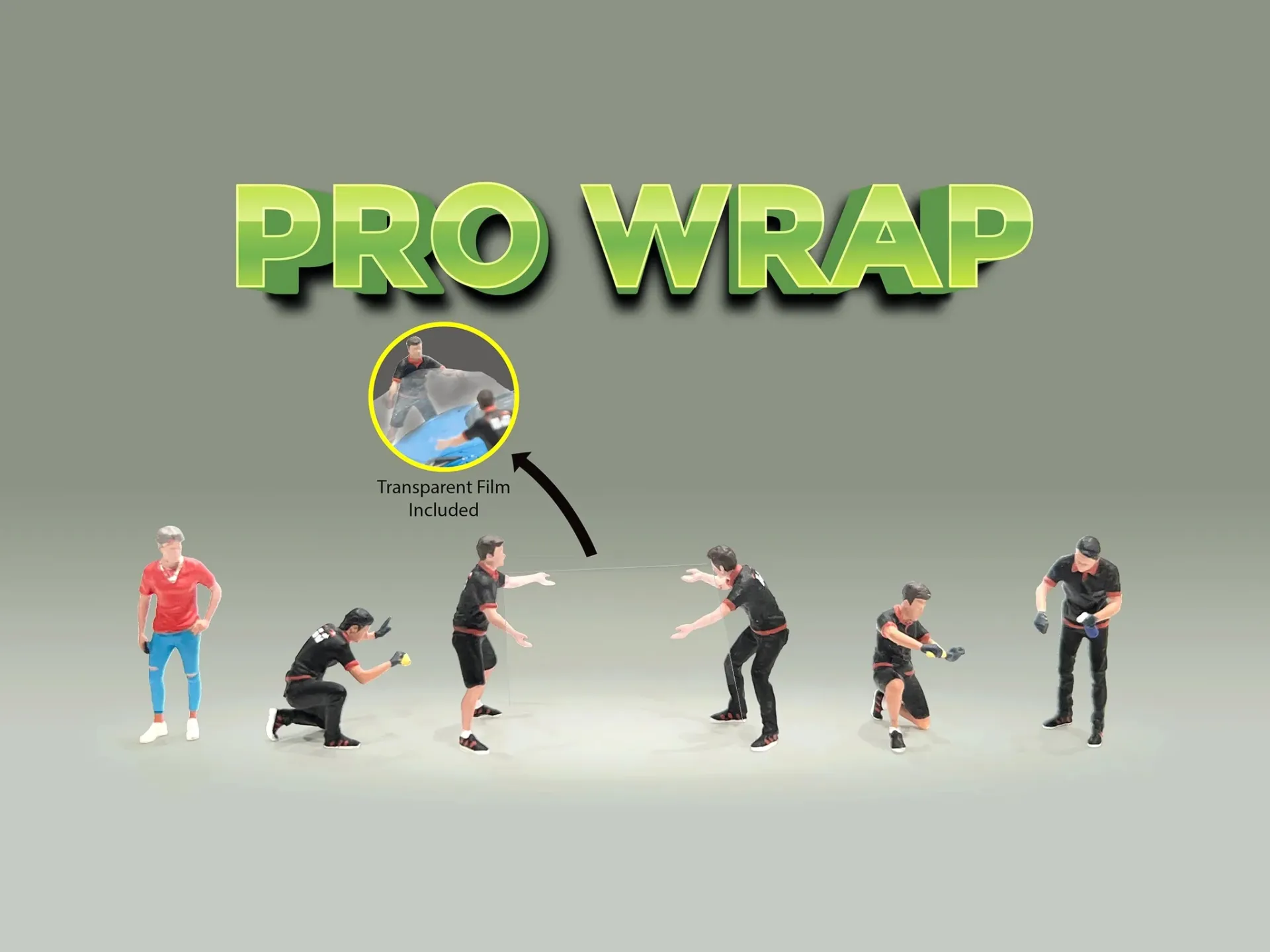 1:64 Figurine Set ''Pro-Wrap'' -- American Diorama AD-2413